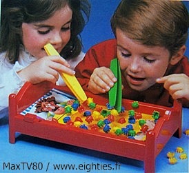 années, annees, 80, 80's, noël, 1985, 85, MB, Piqu'puces, pique, puces, jeu, jeux, jouet, jouets, lit,